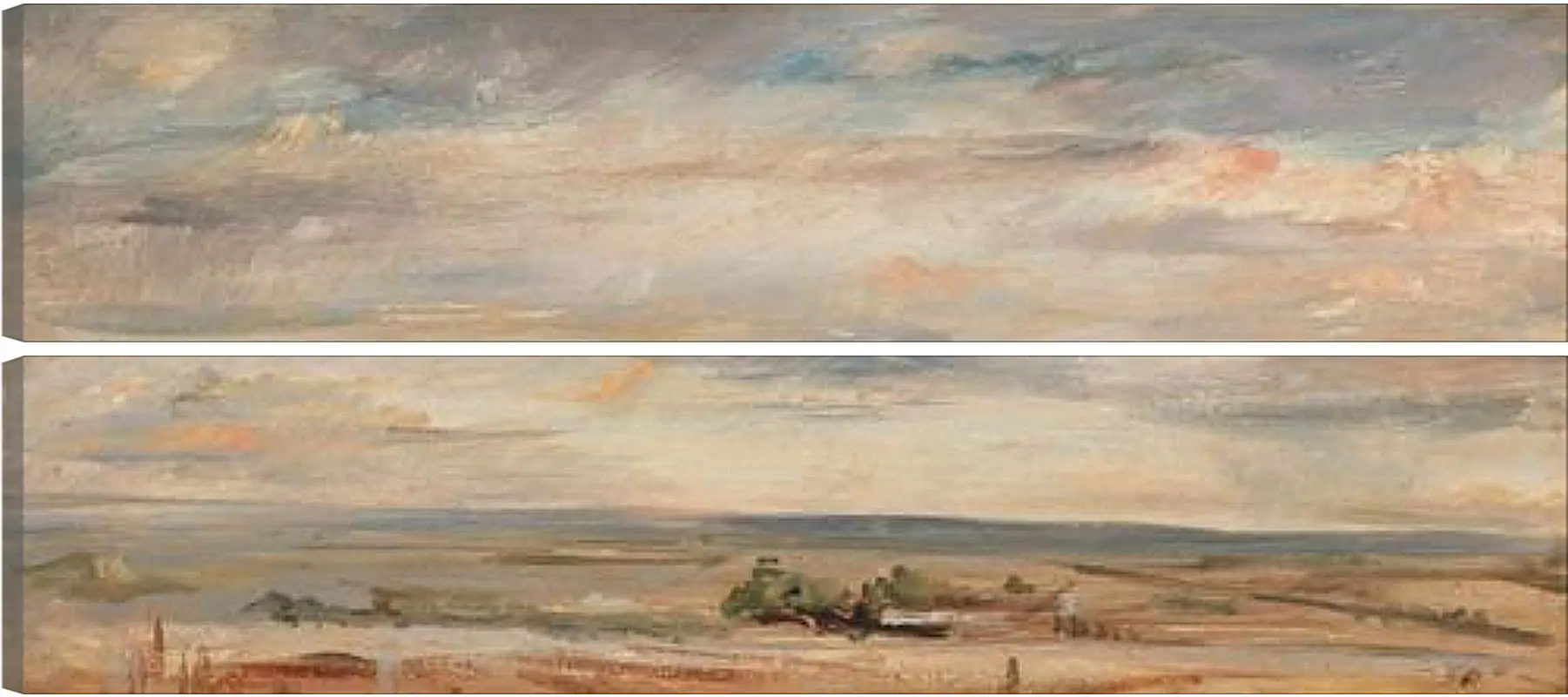 Модульная картина - Cloud Study, Early Morning, Looking East from Hampstead. Джон Констебл