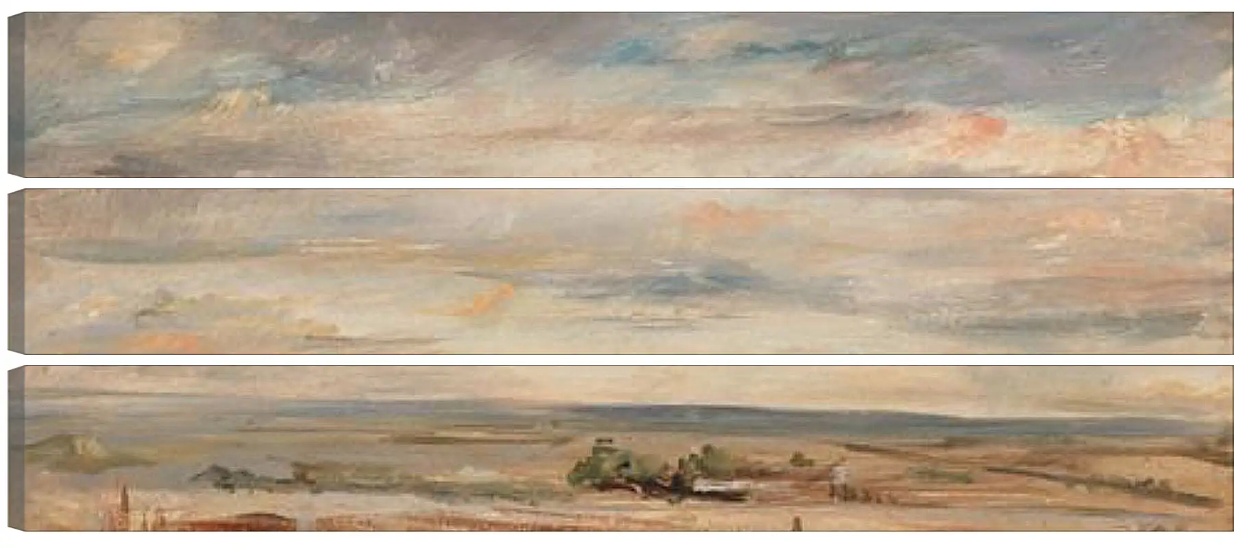 Модульная картина - Cloud Study, Early Morning, Looking East from Hampstead. Джон Констебл