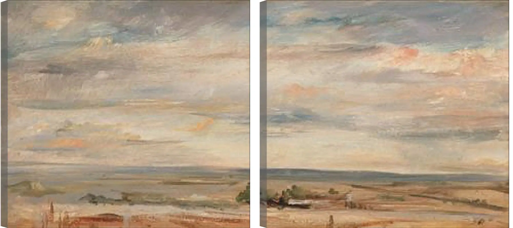 Модульная картина - Cloud Study, Early Morning, Looking East from Hampstead. Джон Констебл