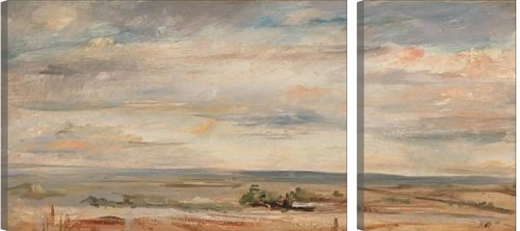 Модульная картина - Cloud Study, Early Morning, Looking East from Hampstead. Джон Констебл