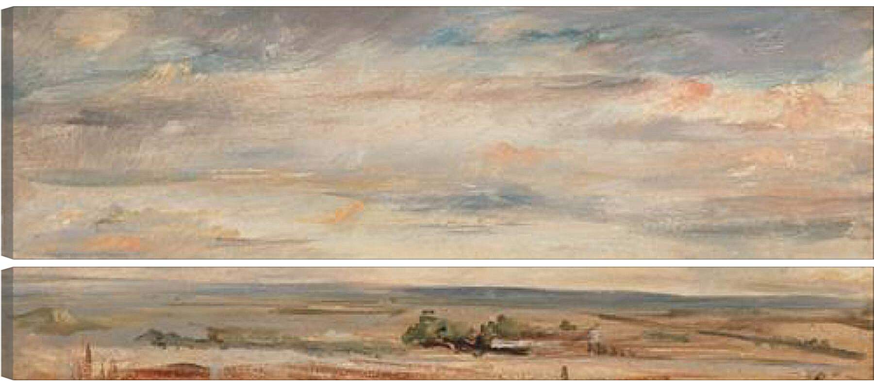 Модульная картина - Cloud Study, Early Morning, Looking East from Hampstead. Джон Констебл
