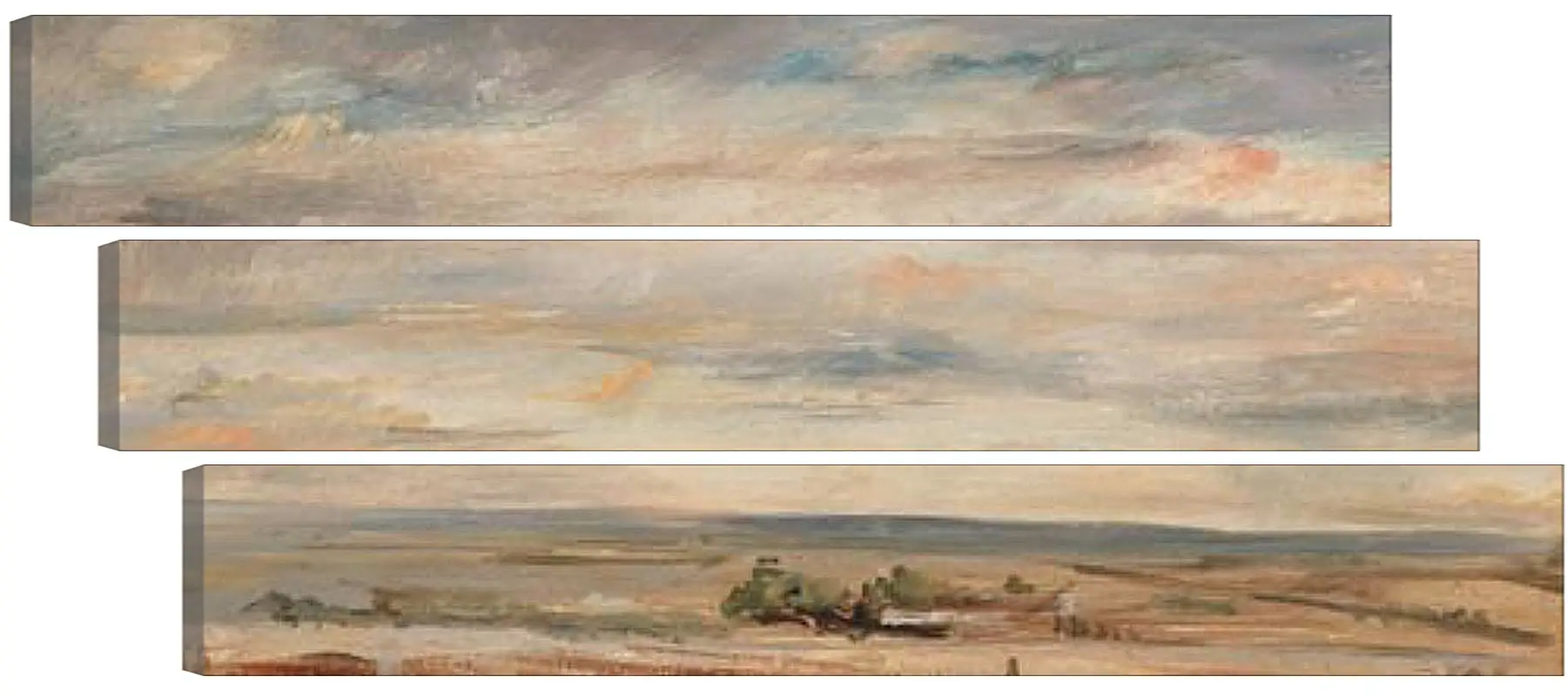 Модульная картина - Cloud Study, Early Morning, Looking East from Hampstead. Джон Констебл