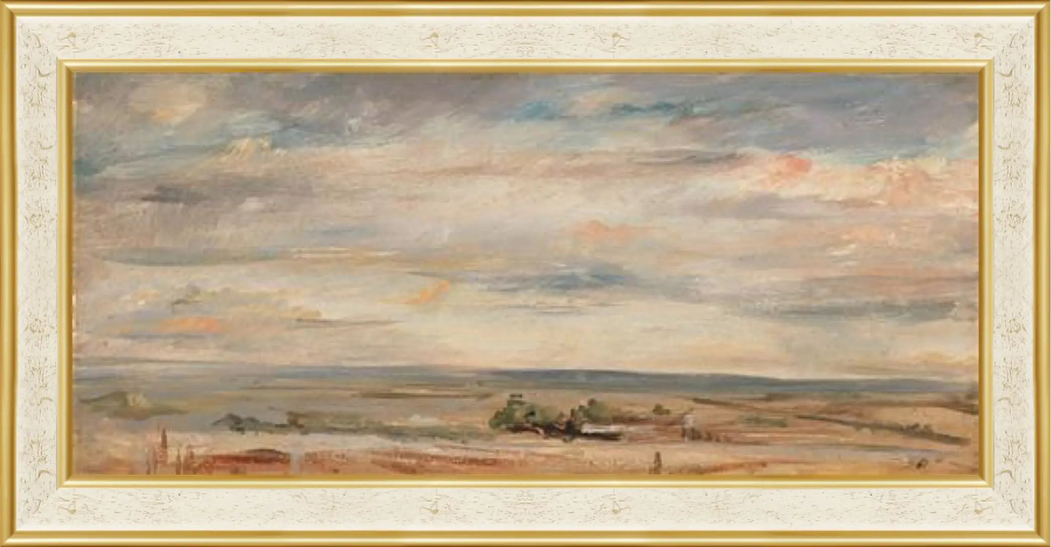 Картина в раме - Cloud Study, Early Morning, Looking East from Hampstead. Джон Констебл