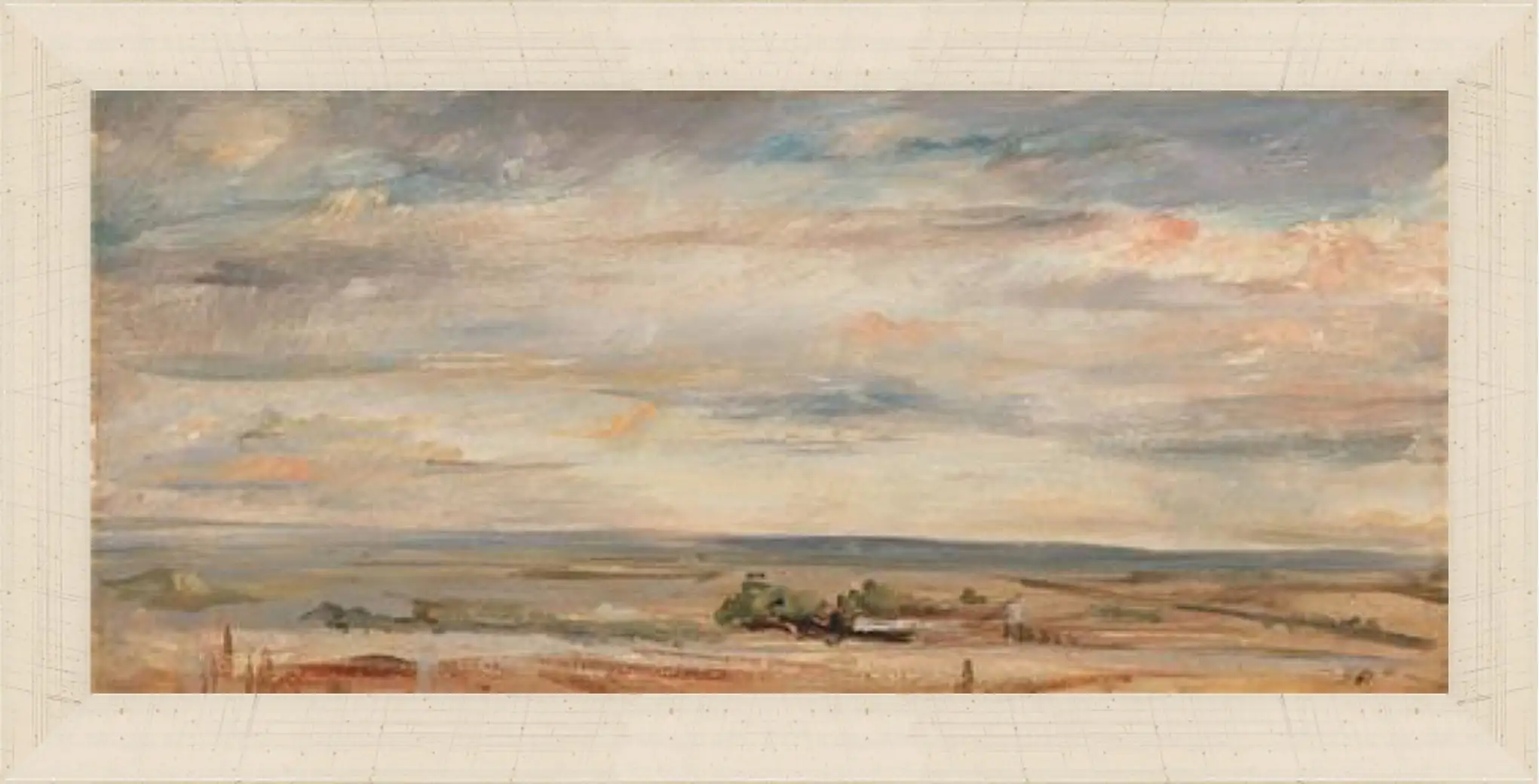 Картина в раме - Cloud Study, Early Morning, Looking East from Hampstead. Джон Констебл