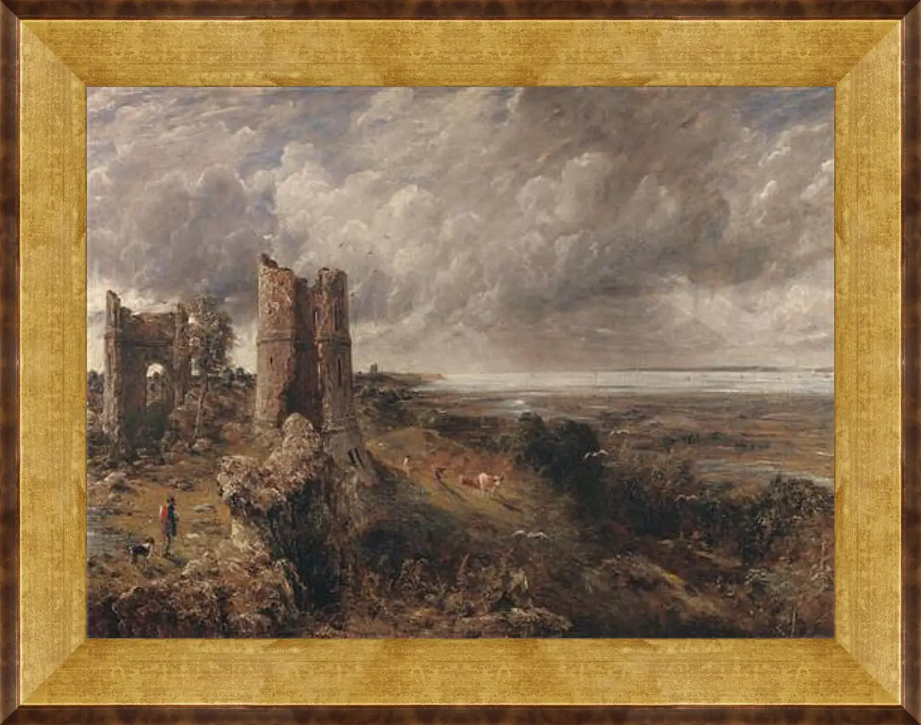 Картина в раме - Hadleigh Castle, The Mouth of the Thames  Morning after a Stormy Night. Джон Констебл