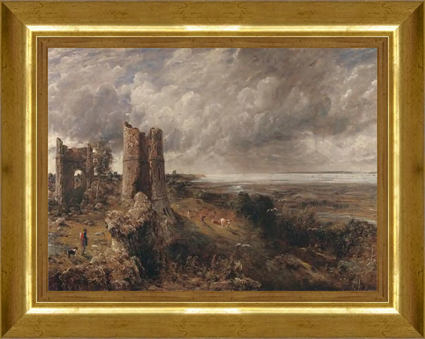 Картина в раме - Hadleigh Castle, The Mouth of the Thames  Morning after a Stormy Night. Джон Констебл