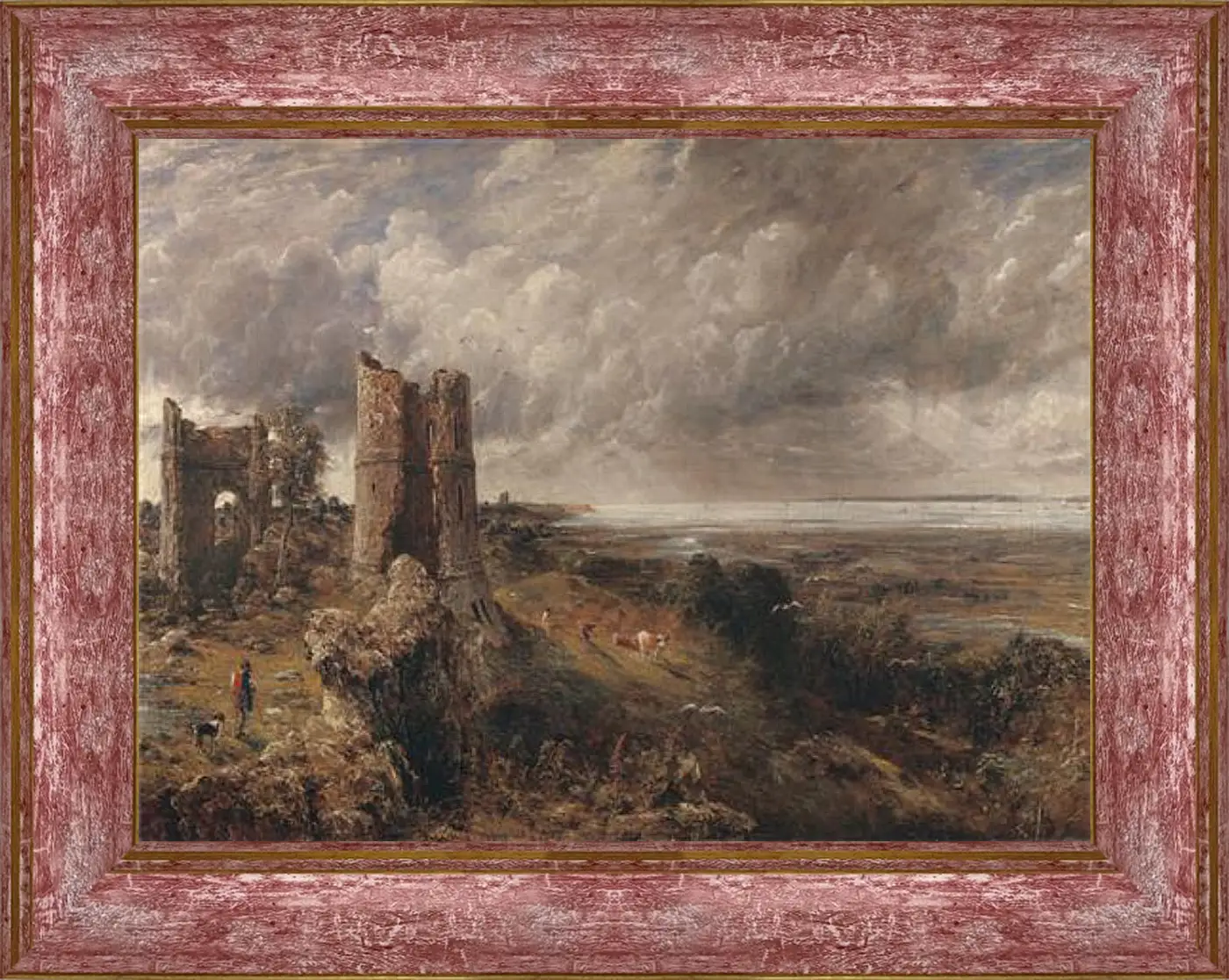 Картина в раме - Hadleigh Castle, The Mouth of the Thames  Morning after a Stormy Night. Джон Констебл