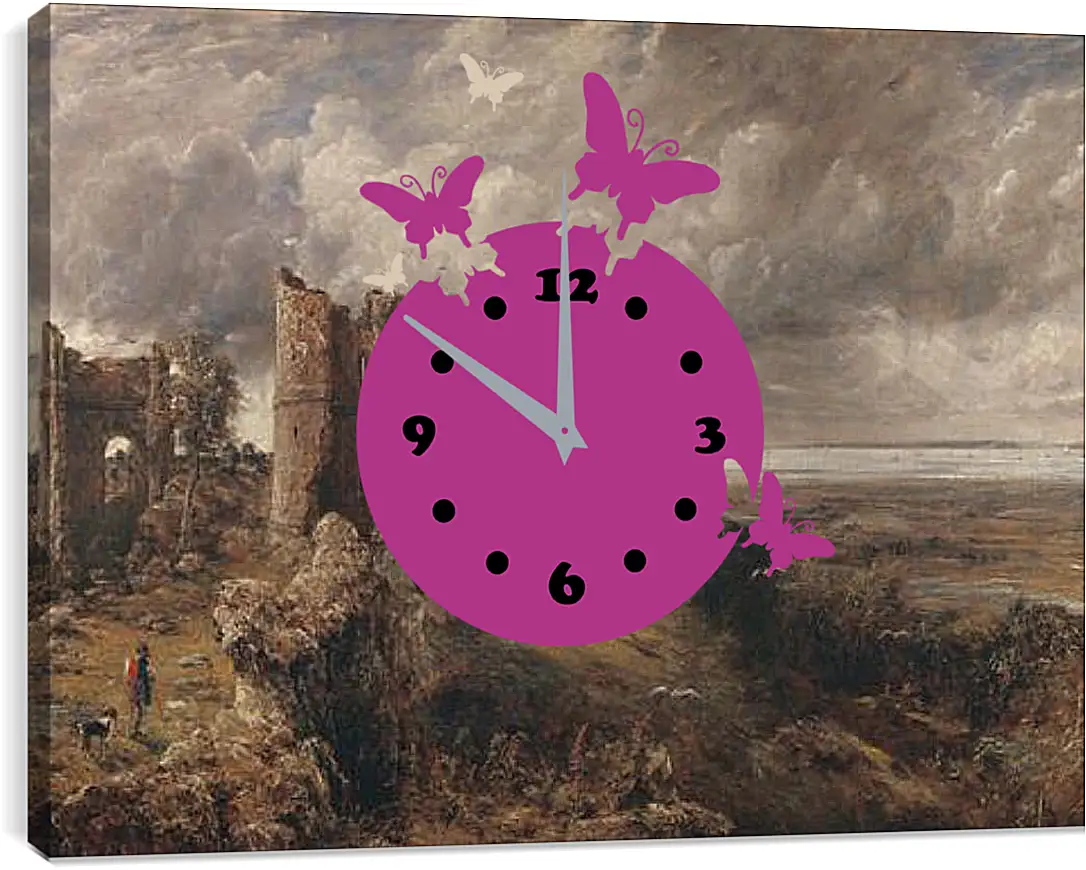 Часы картина - Hadleigh Castle, The Mouth of the Thames  Morning after a Stormy Night. Джон Констебл