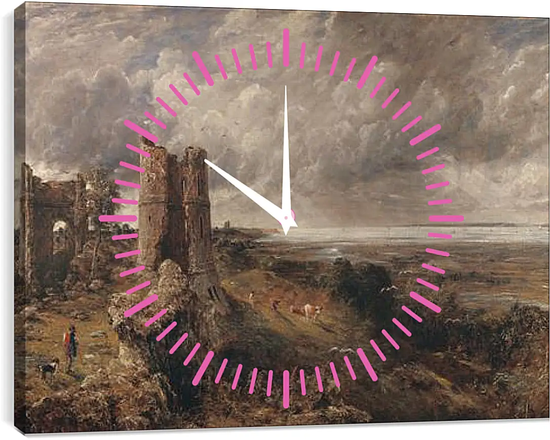 Часы картина - Hadleigh Castle, The Mouth of the Thames  Morning after a Stormy Night. Джон Констебл