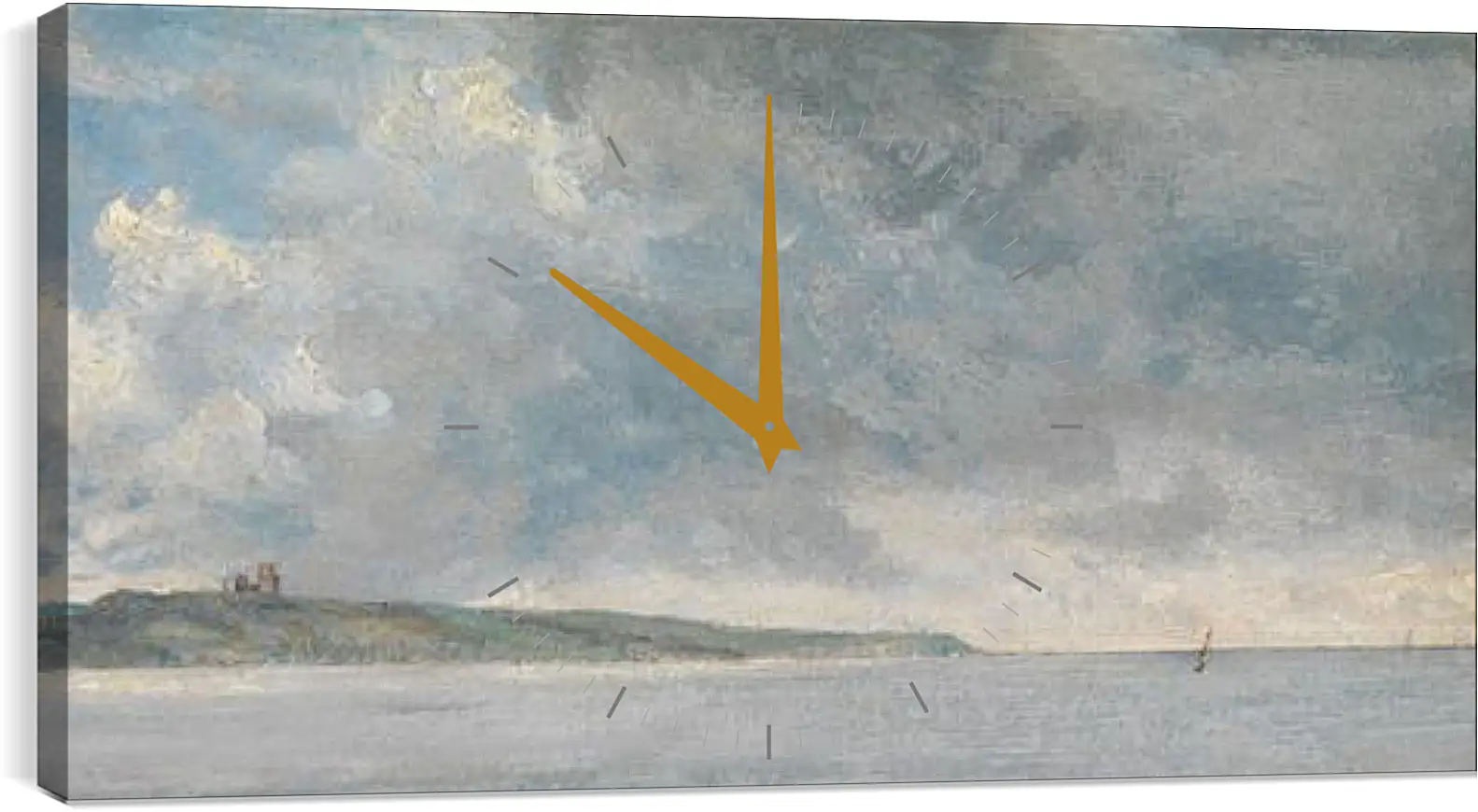 Часы картина - Coastal Scene with Cliffs. Джон Констебл