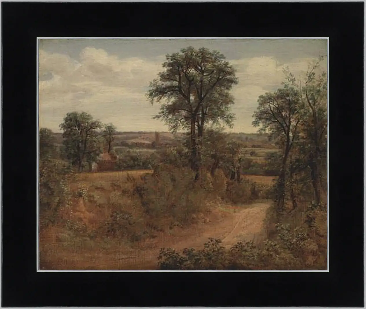 Картина в раме - Lane near Dedham. Джон Констебл