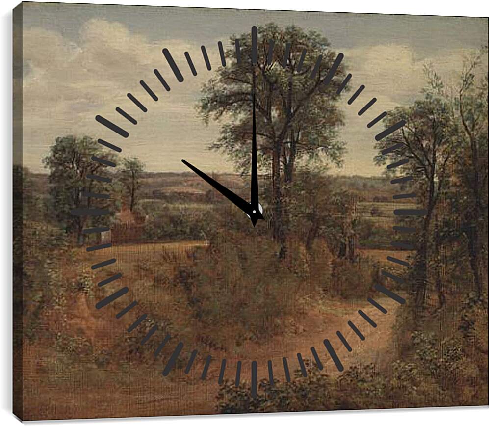 Часы картина - Lane near Dedham. Джон Констебл