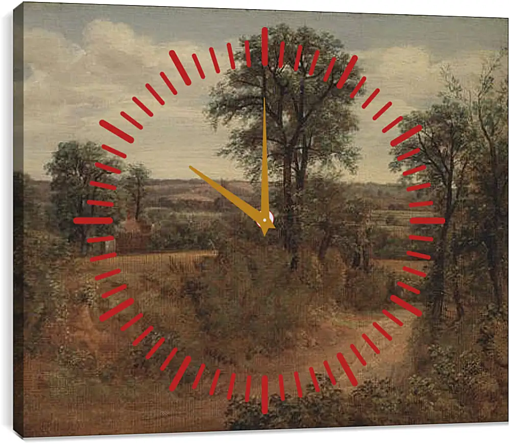 Часы картина - Lane near Dedham. Джон Констебл