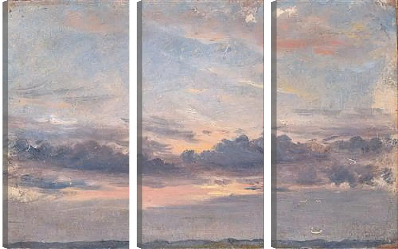 Модульная картина - A Cloud Study Sunset. Джон Констебл