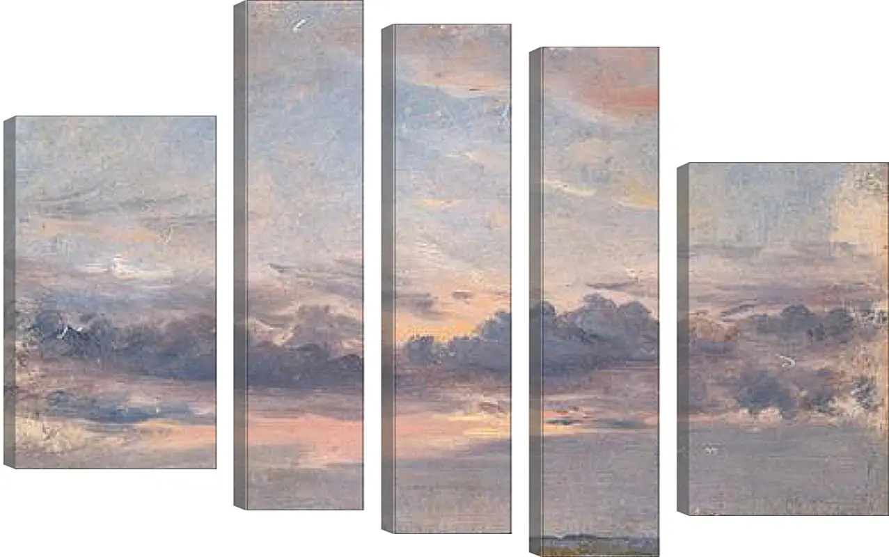 Модульная картина - A Cloud Study Sunset. Джон Констебл