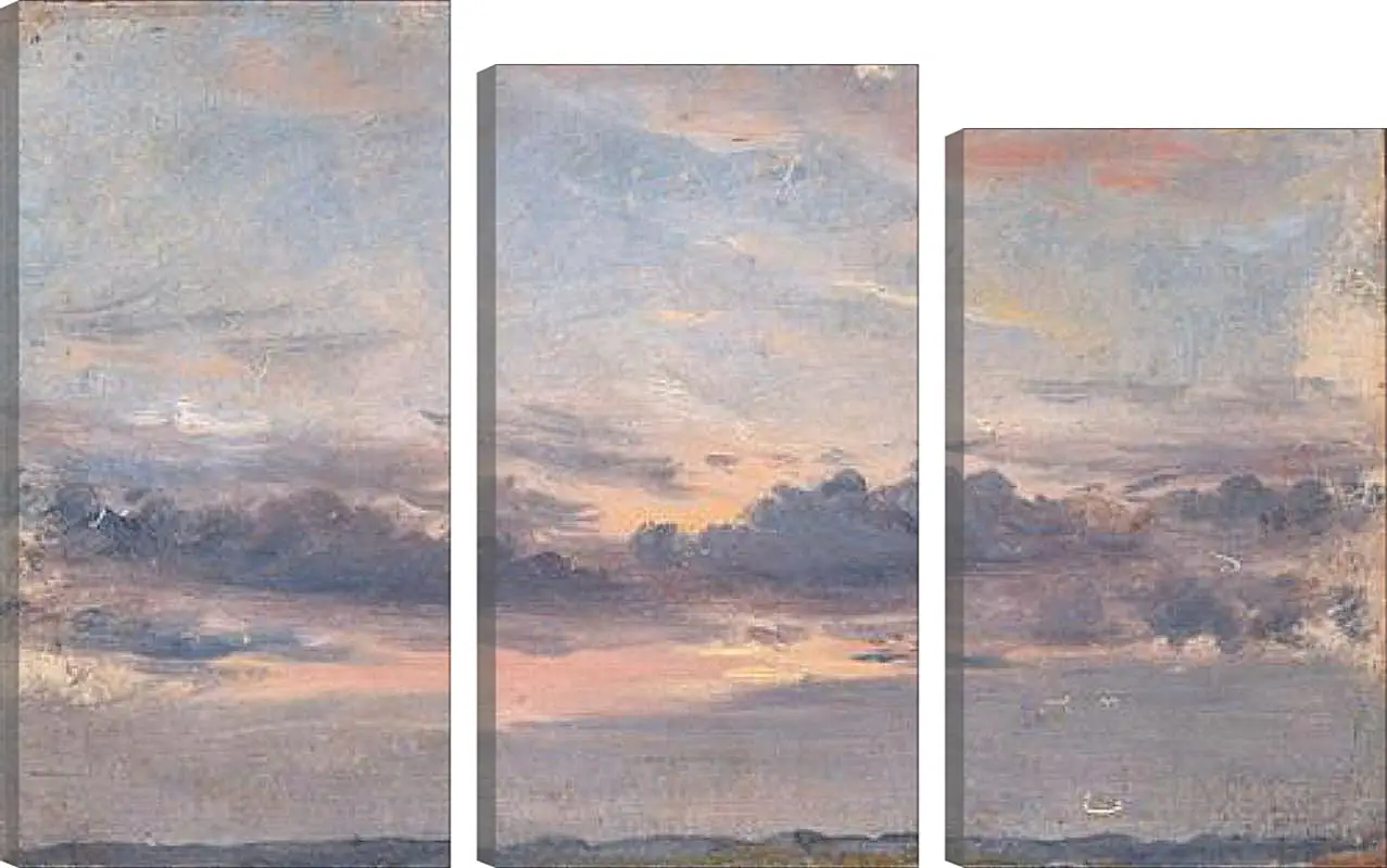 Модульная картина - A Cloud Study Sunset. Джон Констебл