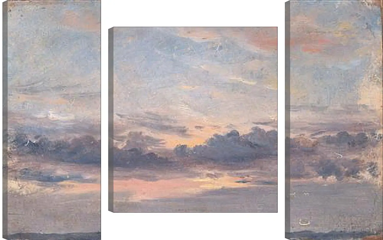 Модульная картина - A Cloud Study Sunset. Джон Констебл