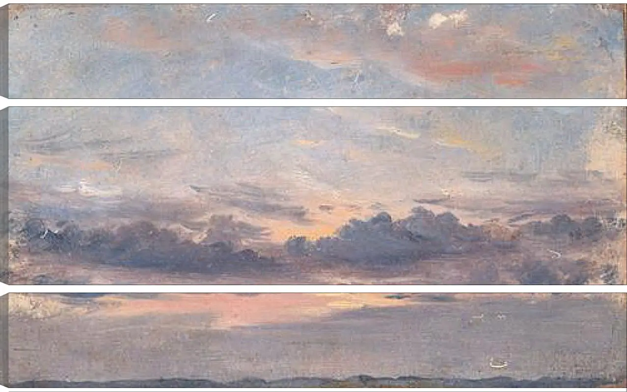 Модульная картина - A Cloud Study Sunset. Джон Констебл