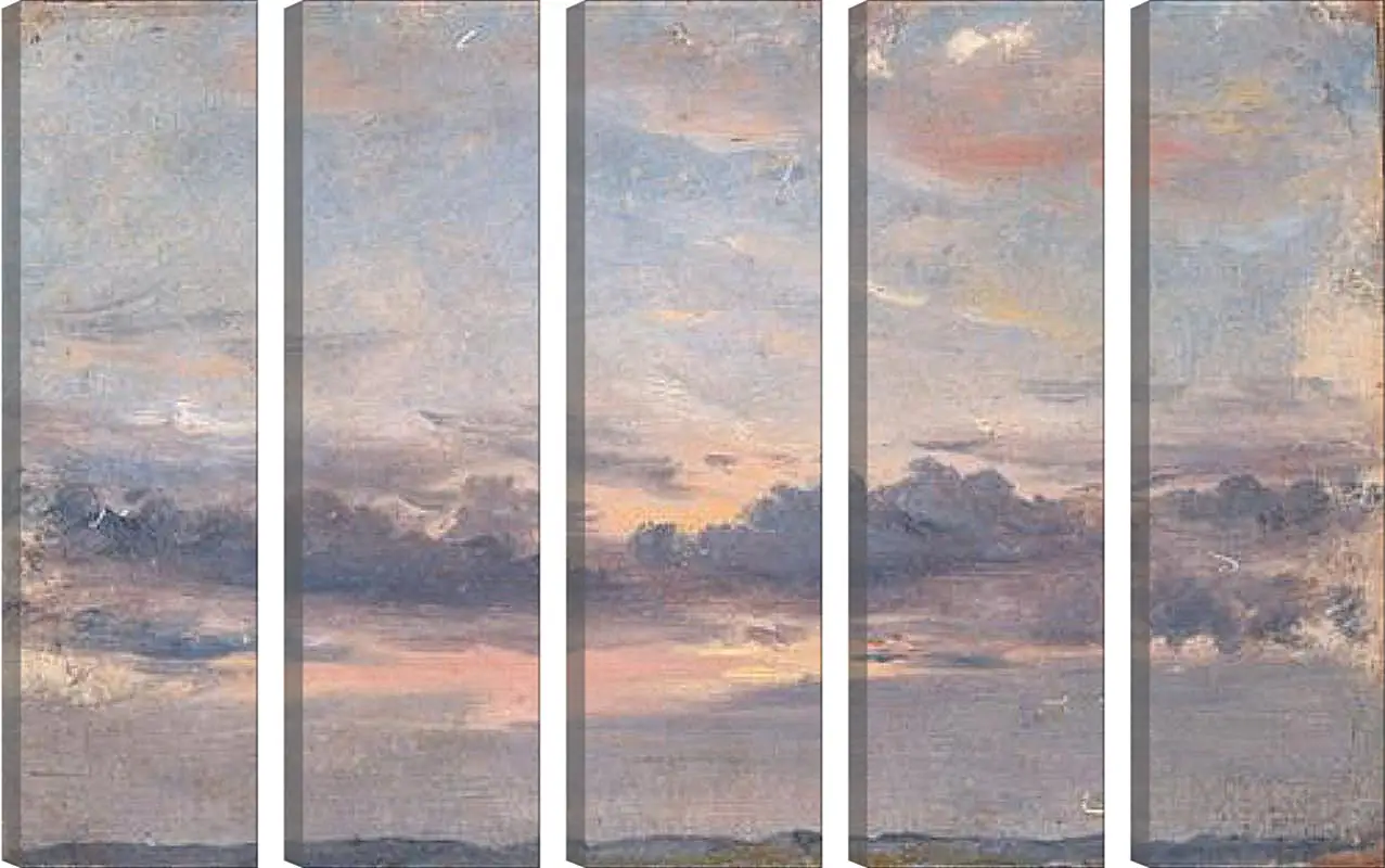 Модульная картина - A Cloud Study Sunset. Джон Констебл