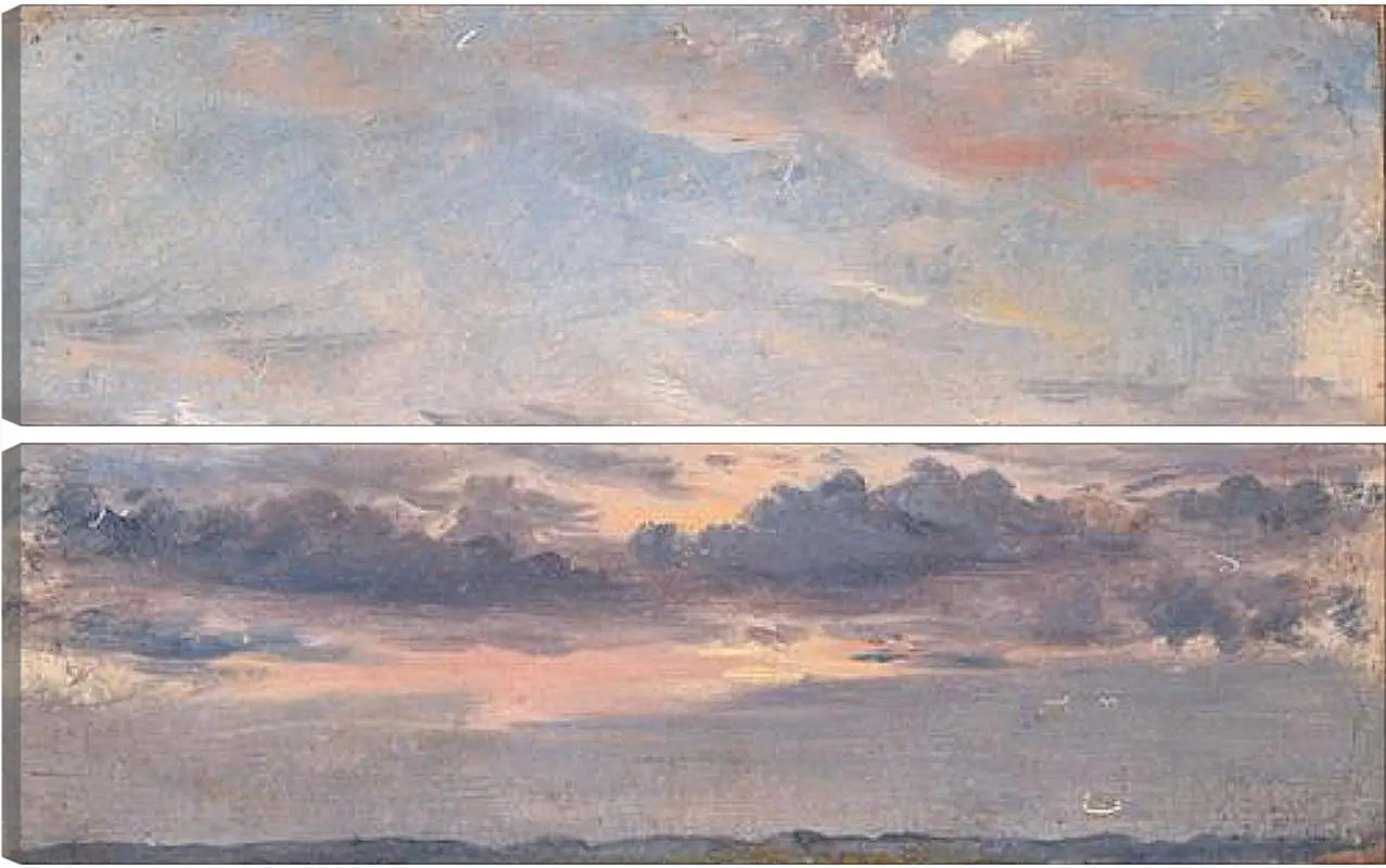 Модульная картина - A Cloud Study Sunset. Джон Констебл