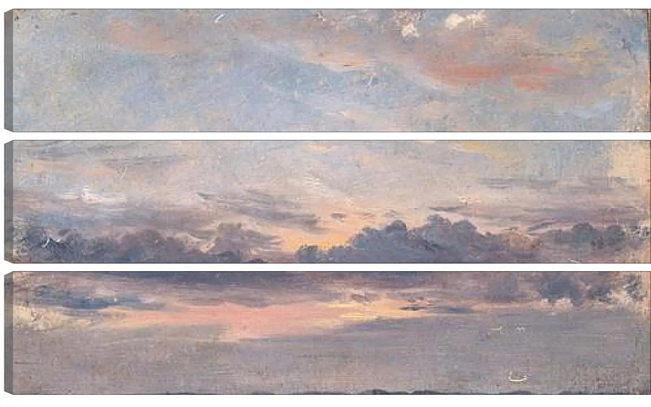 Модульная картина - A Cloud Study Sunset. Джон Констебл