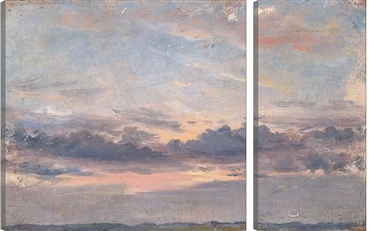 Модульная картина - A Cloud Study Sunset. Джон Констебл