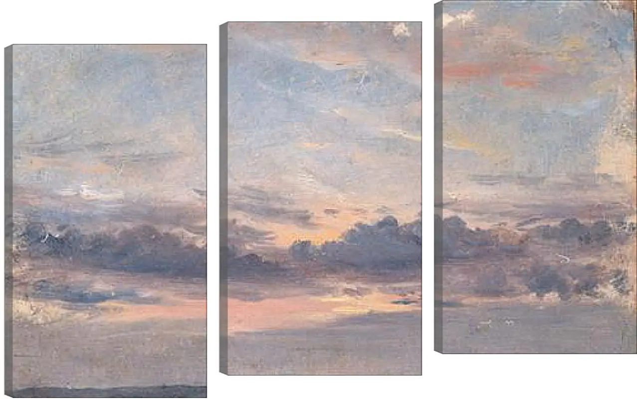 Модульная картина - A Cloud Study Sunset. Джон Констебл