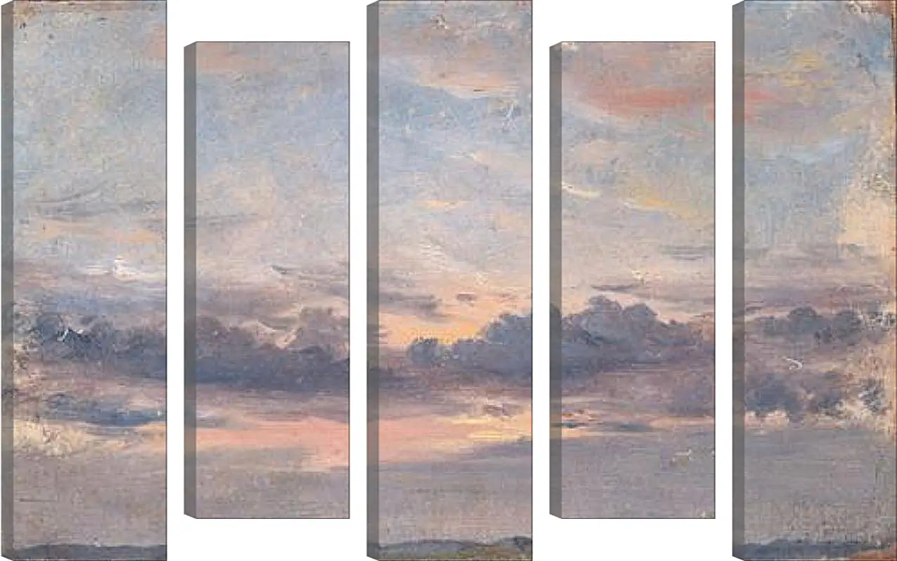 Модульная картина - A Cloud Study Sunset. Джон Констебл