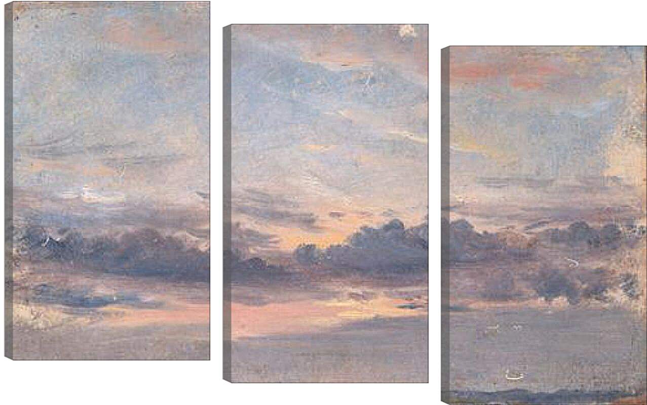 Модульная картина - A Cloud Study Sunset. Джон Констебл