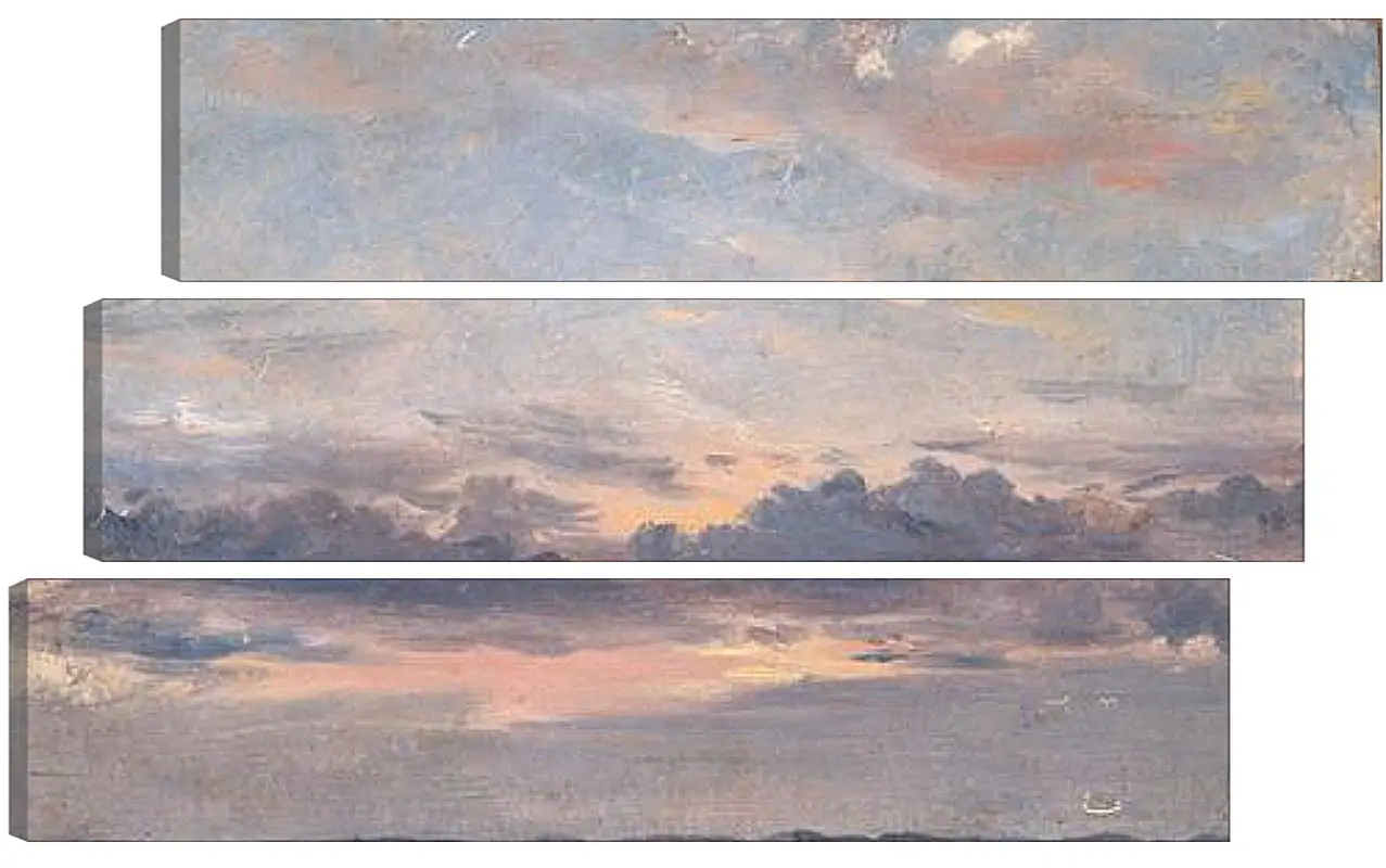 Модульная картина - A Cloud Study Sunset. Джон Констебл