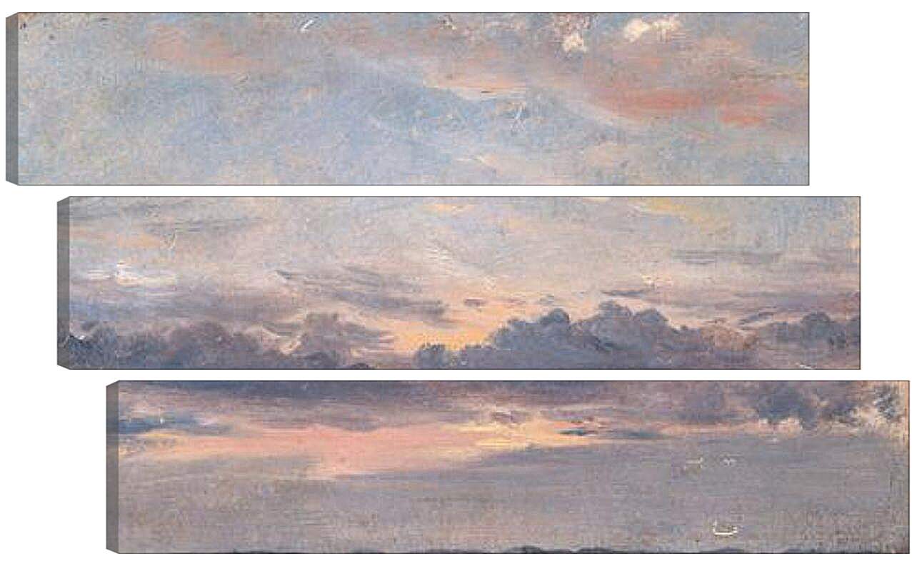 Модульная картина - A Cloud Study Sunset. Джон Констебл