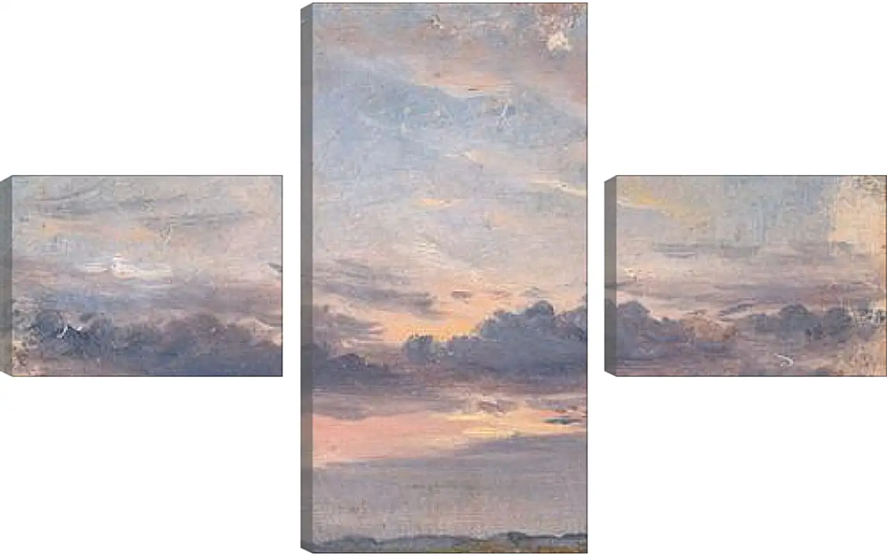 Модульная картина - A Cloud Study Sunset. Джон Констебл