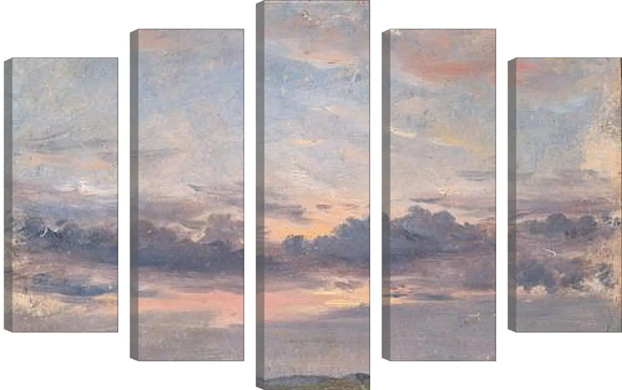 Модульная картина - A Cloud Study Sunset. Джон Констебл