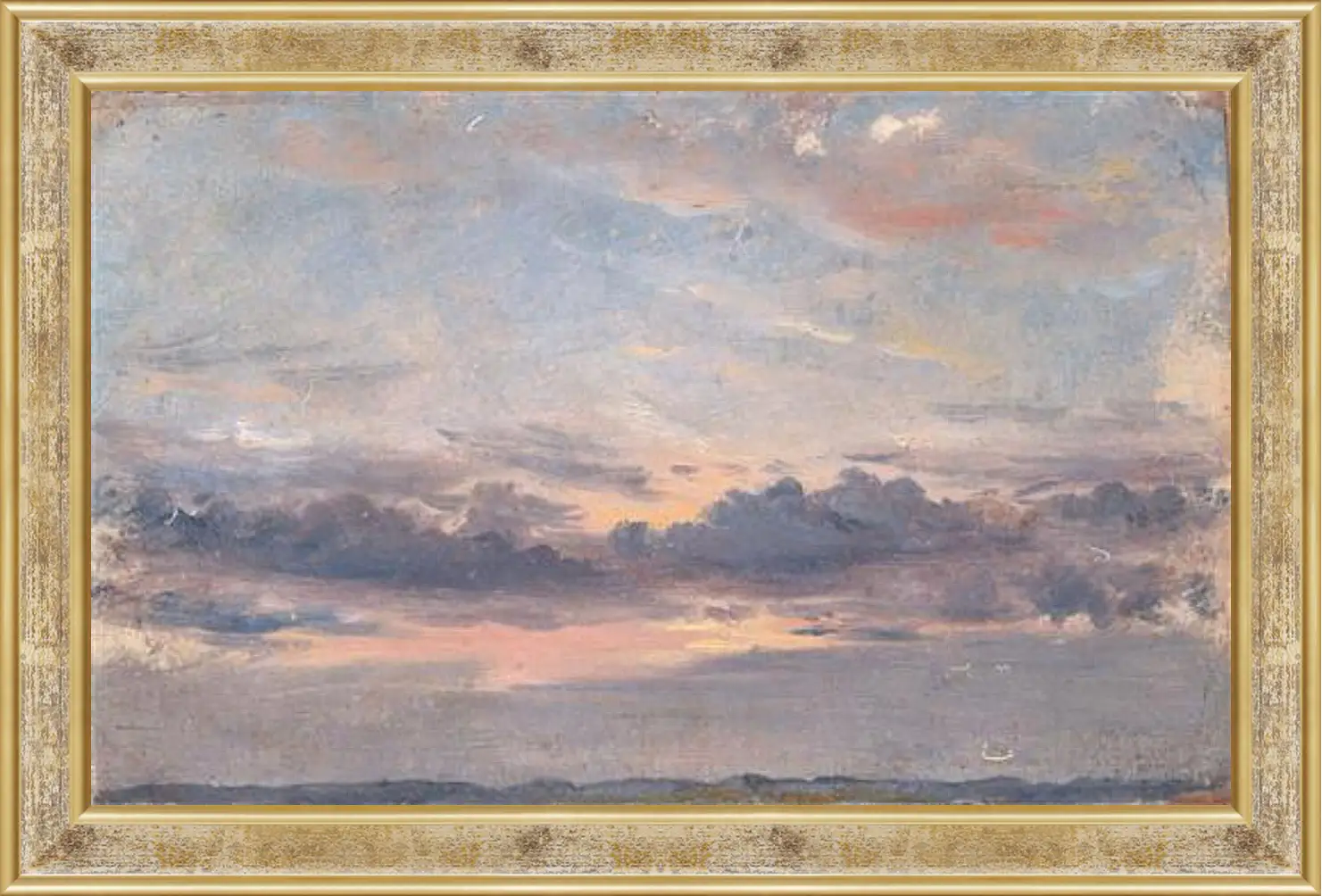 Картина в раме - A Cloud Study Sunset. Джон Констебл