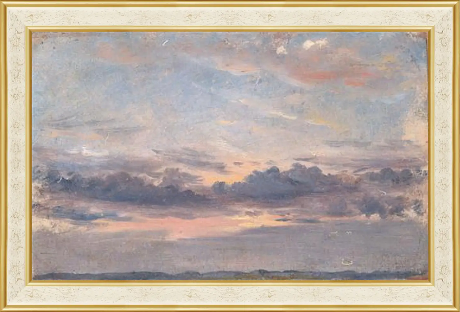 Картина в раме - A Cloud Study Sunset. Джон Констебл