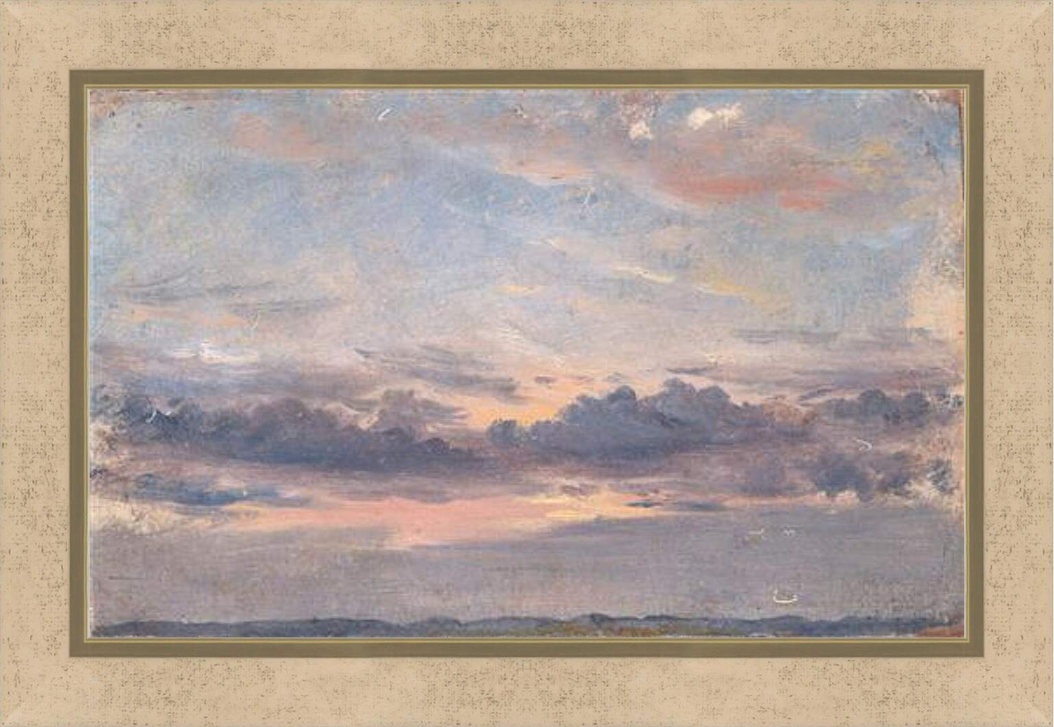 Картина в раме - A Cloud Study Sunset. Джон Констебл