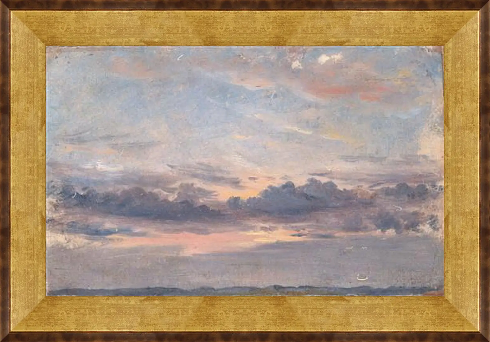 Картина в раме - A Cloud Study Sunset. Джон Констебл