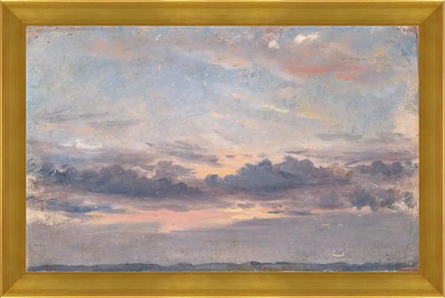 Картина в раме - A Cloud Study Sunset. Джон Констебл