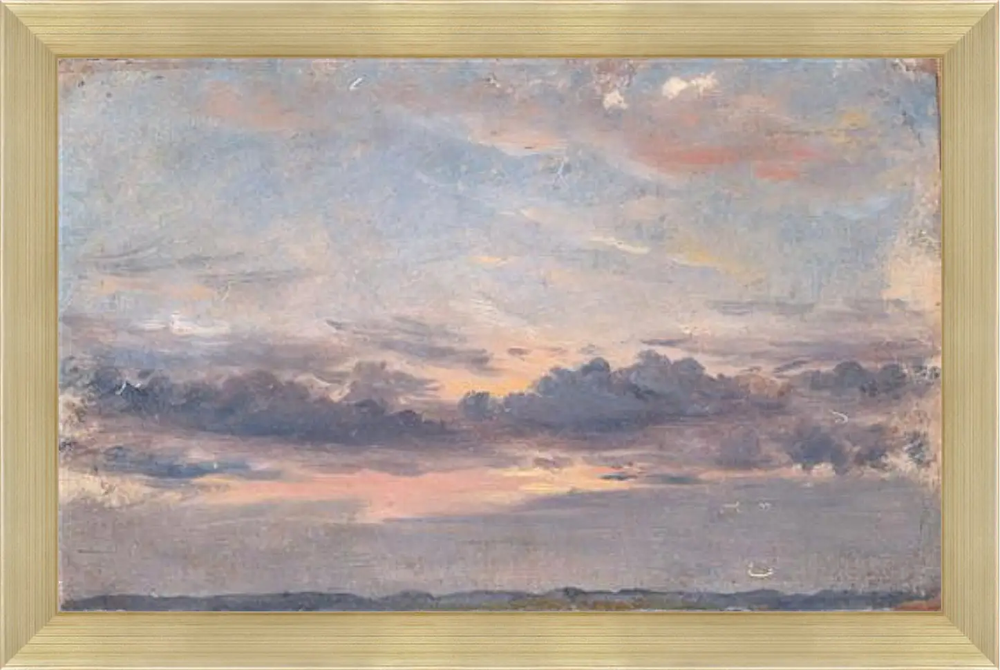 Картина в раме - A Cloud Study Sunset. Джон Констебл