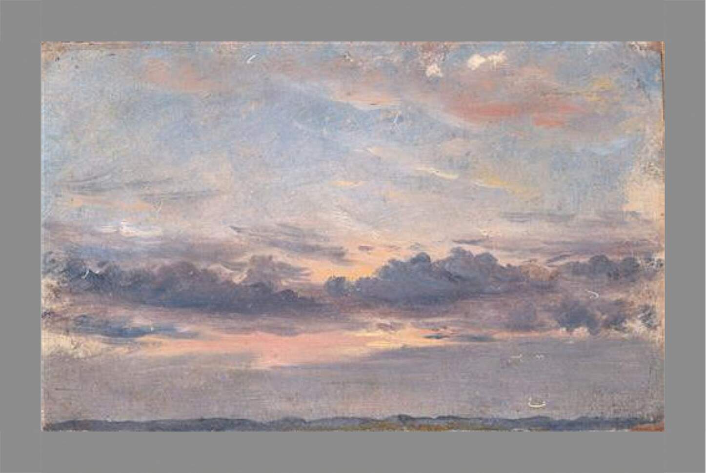 Картина в раме - A Cloud Study Sunset. Джон Констебл