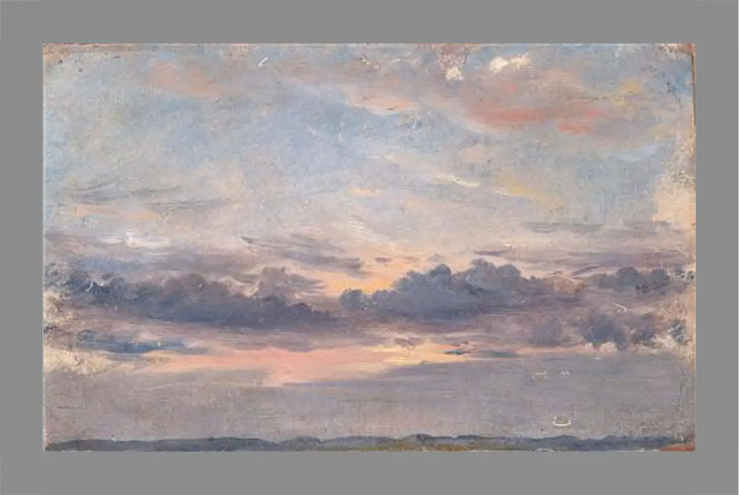 Картина в раме - A Cloud Study Sunset. Джон Констебл