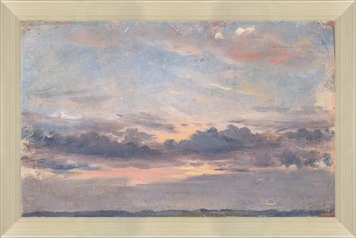 Картина в раме - A Cloud Study Sunset. Джон Констебл