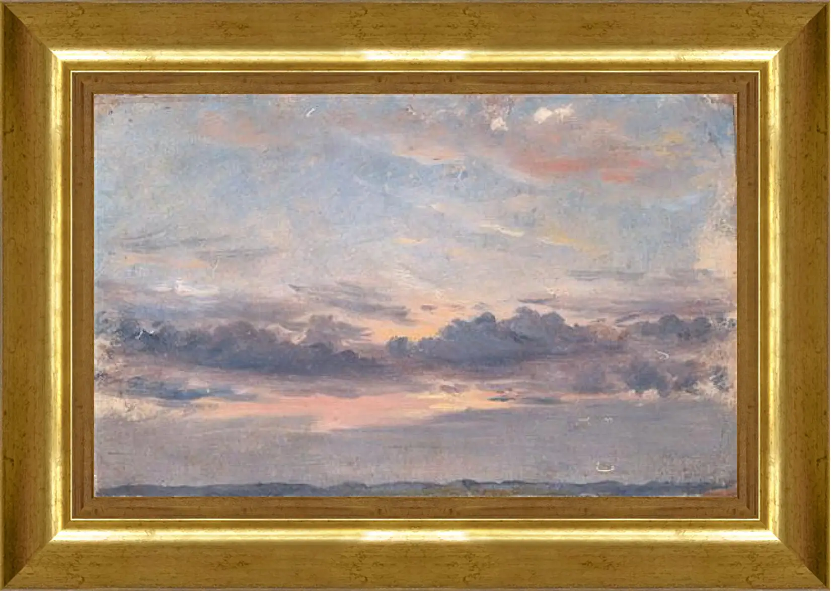 Картина в раме - A Cloud Study Sunset. Джон Констебл