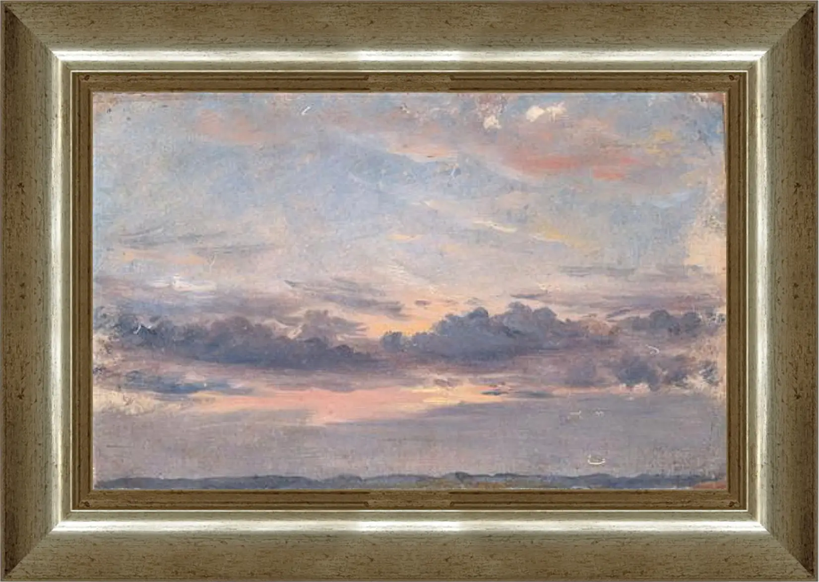 Картина в раме - A Cloud Study Sunset. Джон Констебл