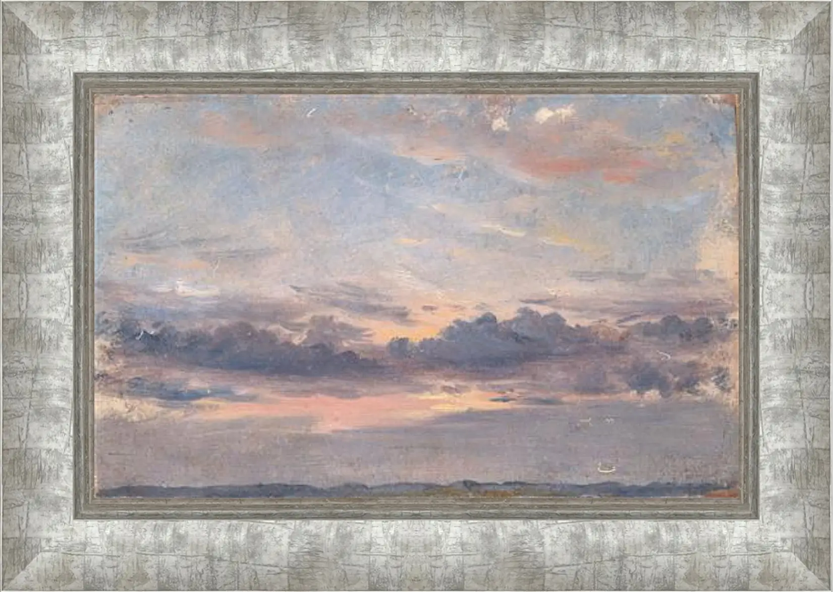 Картина в раме - A Cloud Study Sunset. Джон Констебл