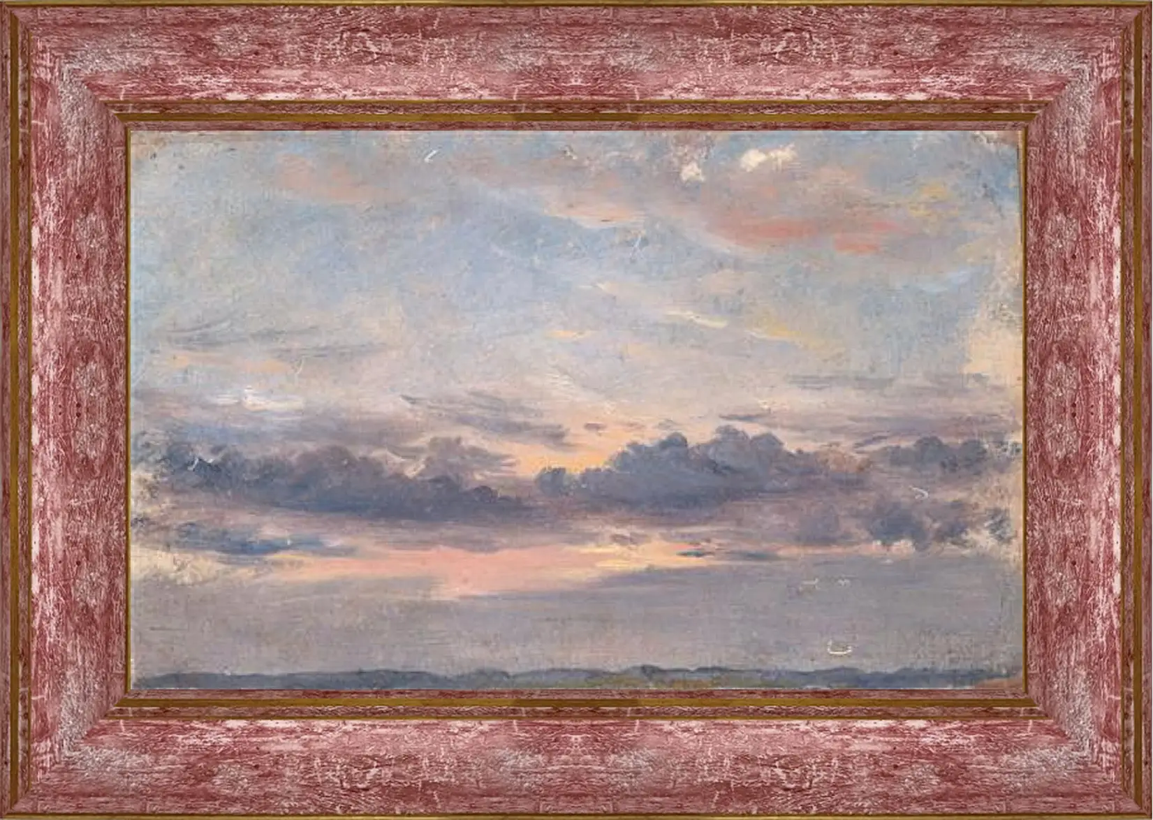 Картина в раме - A Cloud Study Sunset. Джон Констебл