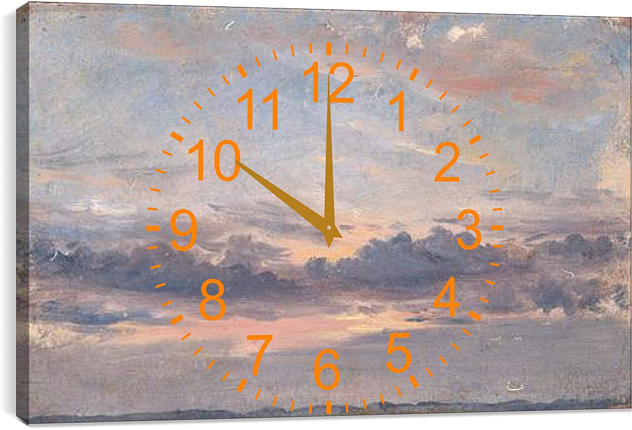 Часы картина - A Cloud Study Sunset. Джон Констебл