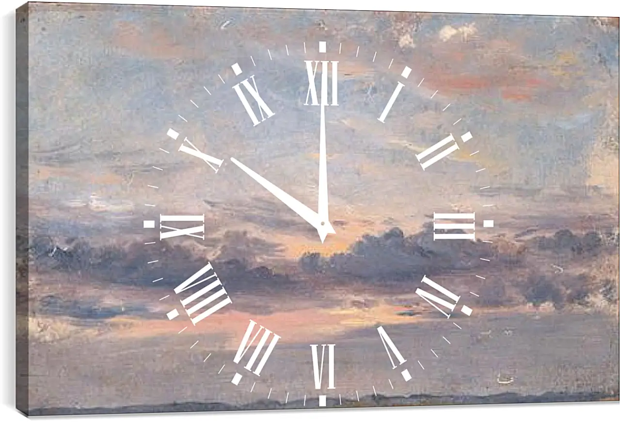 Часы картина - A Cloud Study Sunset. Джон Констебл