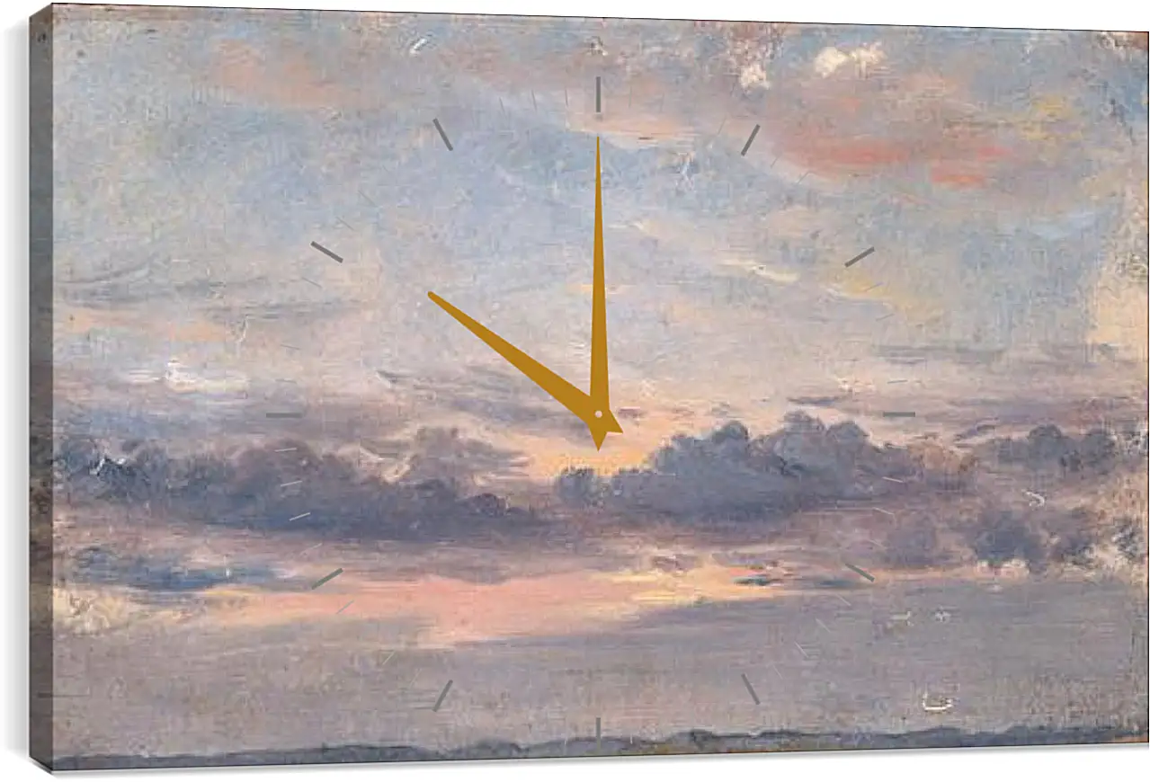 Часы картина - A Cloud Study Sunset. Джон Констебл