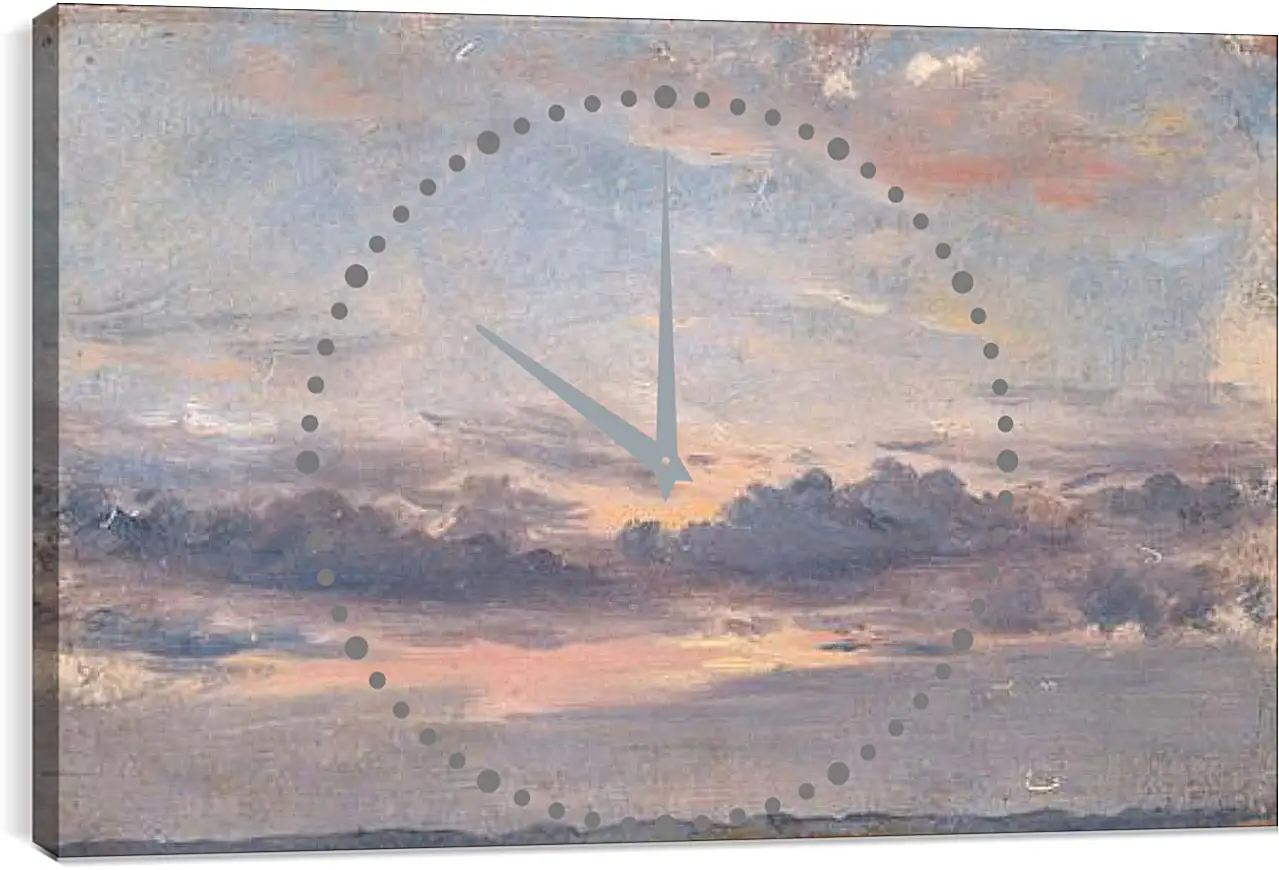 Часы картина - A Cloud Study Sunset. Джон Констебл
